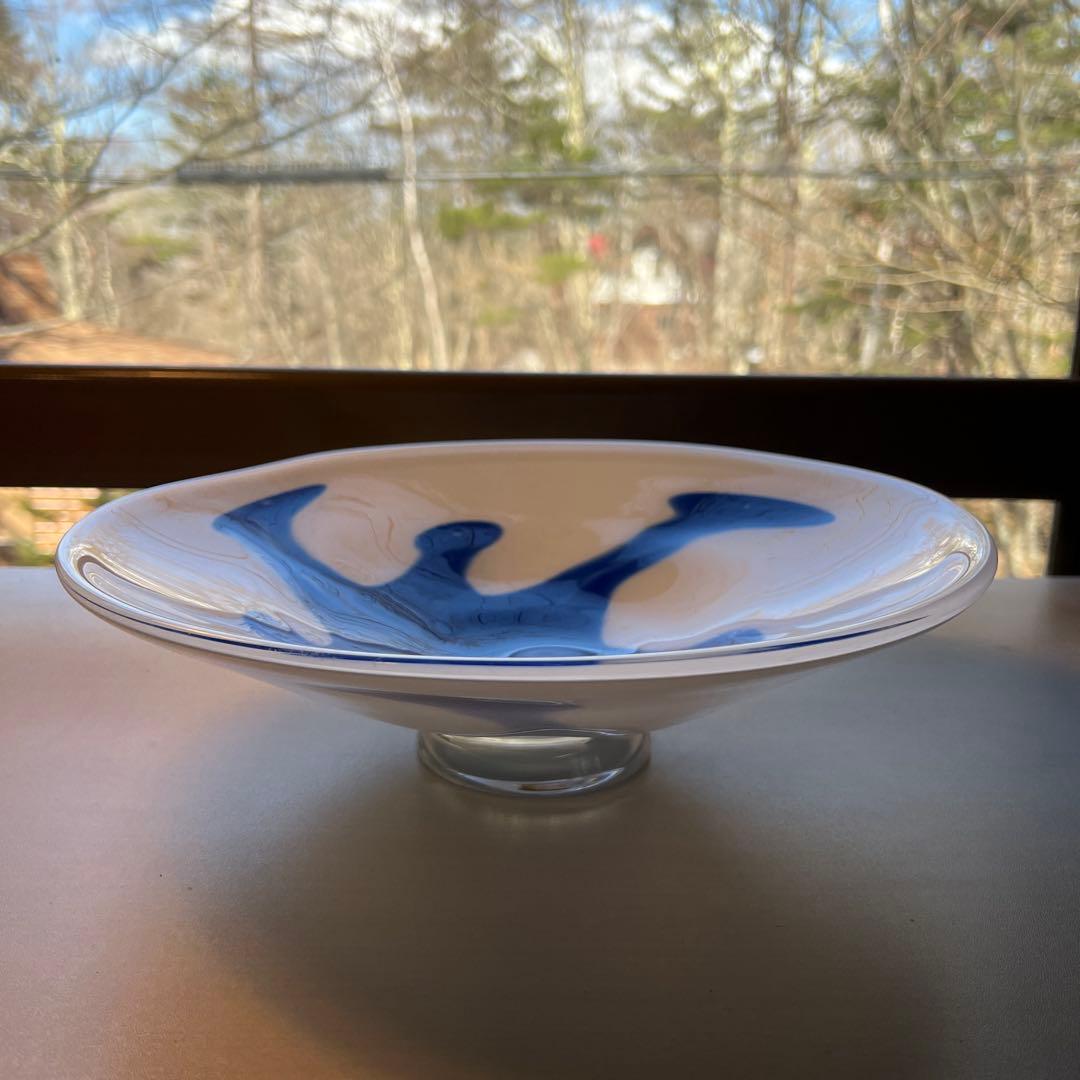 藤田潤　ガラス大皿　名品