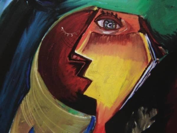 Alexandra Nechita、Luceafarul、希少画集画、新品額装付