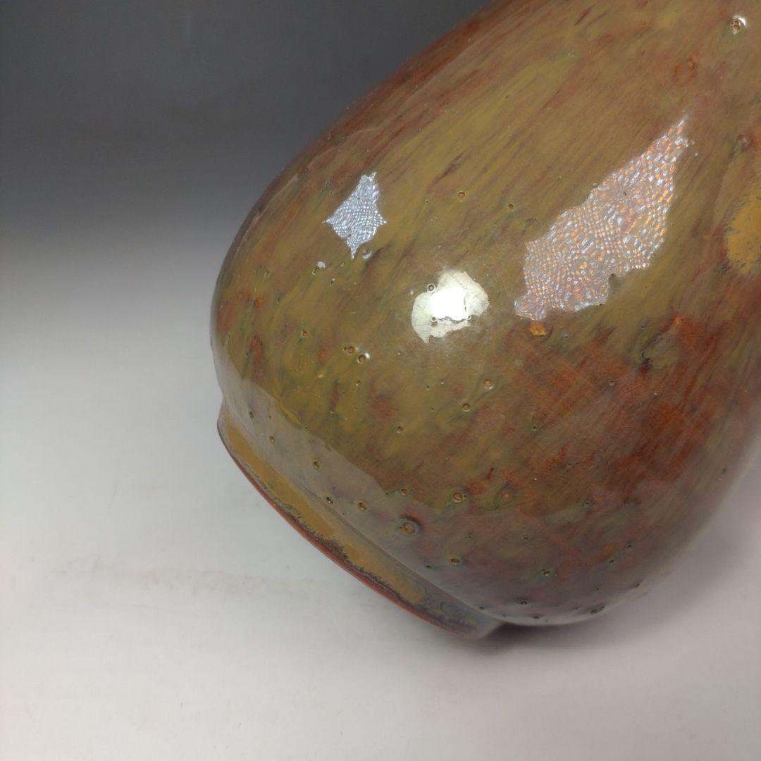 イ233 花瓶『亀井味楽造』『高取焼　御花瓶　花生　共箱』花器　茶道具