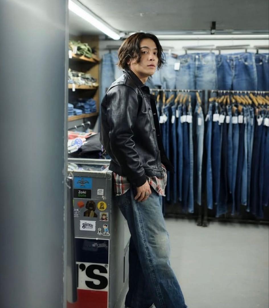 SKOOKUM×JACKROSE 1stタイプ　レザー トラッカージャケット希少