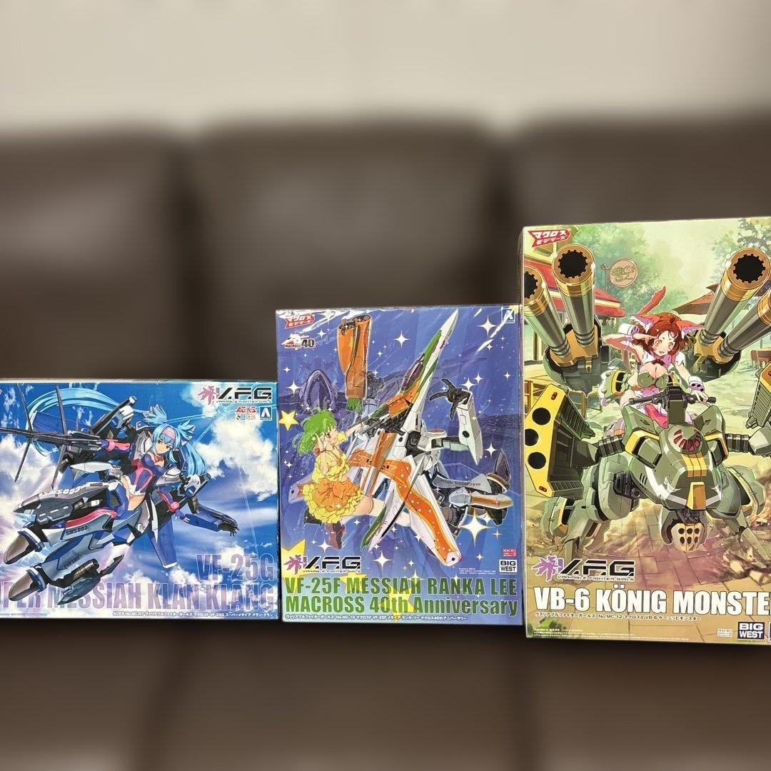 V.F.G ３個セット　マクロス　ランカ　クランクラン　ケーニッヒ　アオシマ