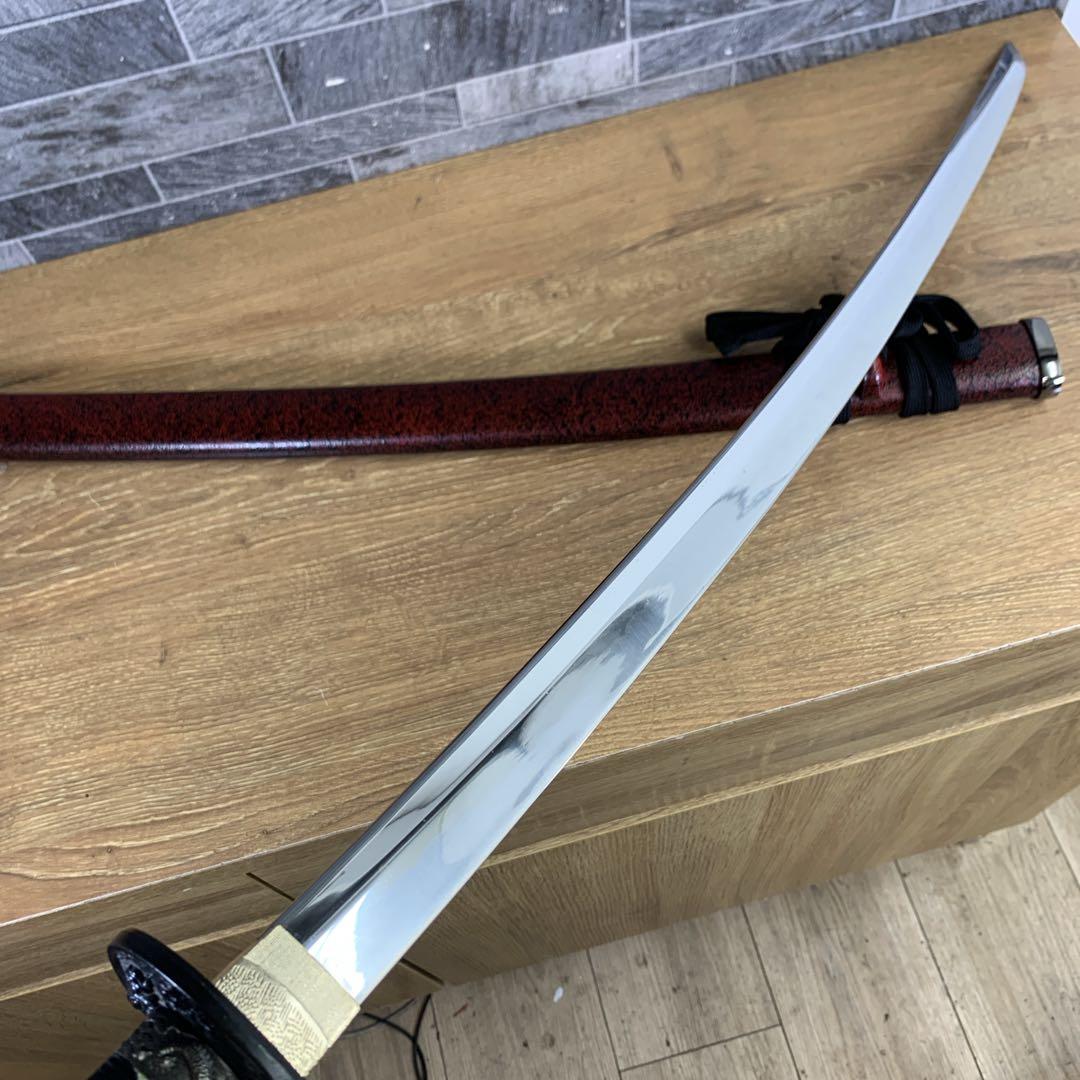 全長約105㎝　坂本龍馬愛刀　日本製　金属製　模造刀　日本刀　赤石目　大刀