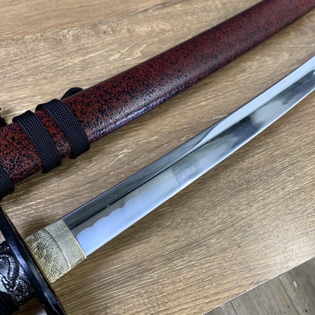 全長約105㎝　坂本龍馬愛刀　日本製　金属製　模造刀　日本刀　赤石目　大刀