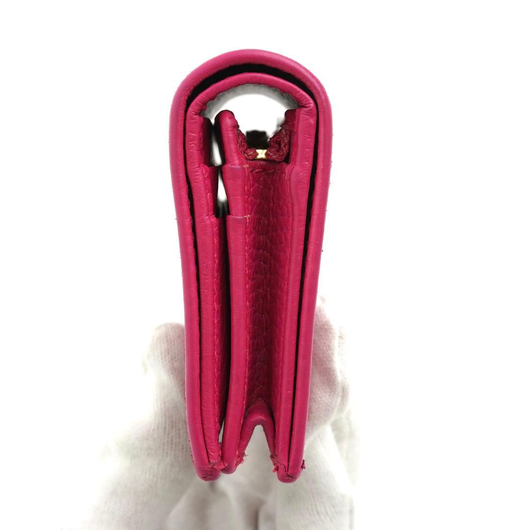 ✨未使用展示品✨　GUCCI ミニ財布　マーモント　GGロゴ 二つ折り　ピンク