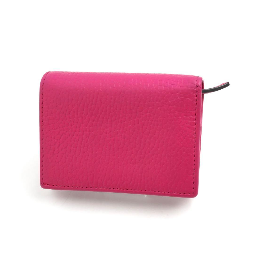 ✨未使用展示品✨　GUCCI ミニ財布　マーモント　GGロゴ 二つ折り　ピンク