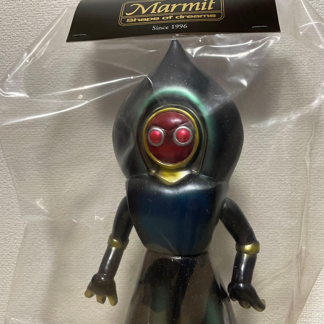 マーミット　ソフビ　フラットウッズ　モンスター　　クリアー　金ラメ　黒成型