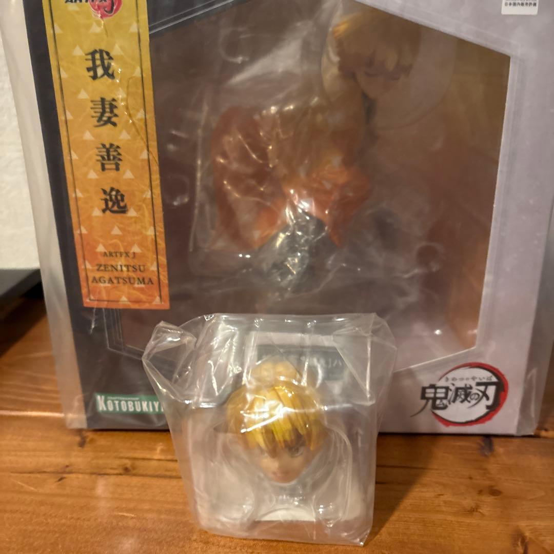 ARTFX J 鬼滅の刃　煉獄、炭治郎、伊之助　善逸　顔替パーツ付き　4体セット