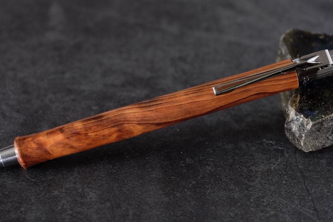 PG5木軸カスタム0196　高村杢工房 製図用シャープペンシル　魚梁瀬杉油杢