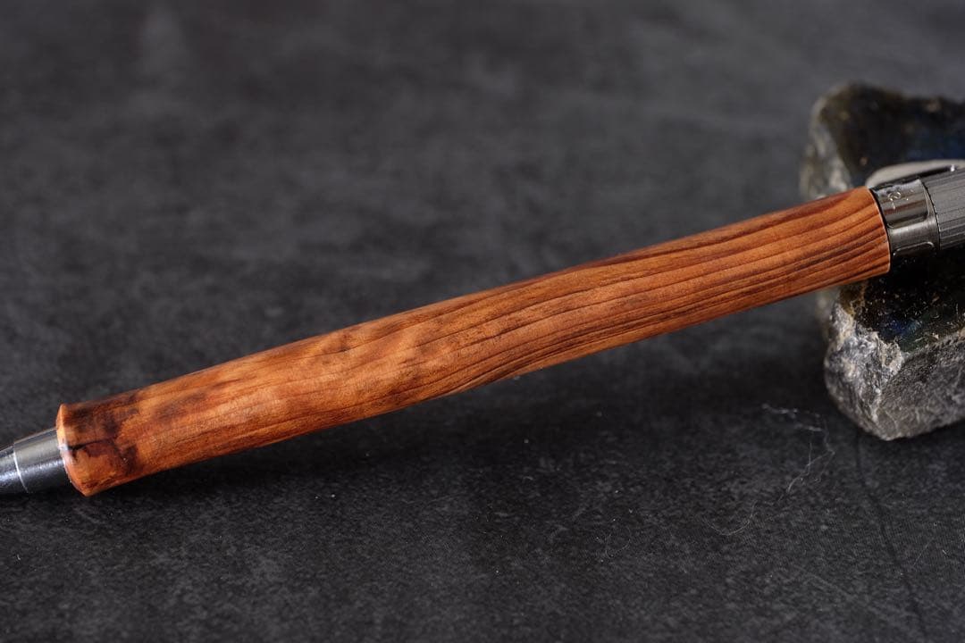 PG5木軸カスタム0196　高村杢工房 製図用シャープペンシル　魚梁瀬杉油杢