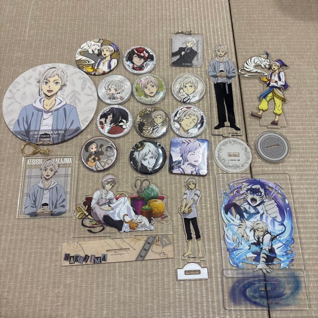 文豪ストレイドッグス 中島敦その他のキャラクター アクスタ 缶バッジ