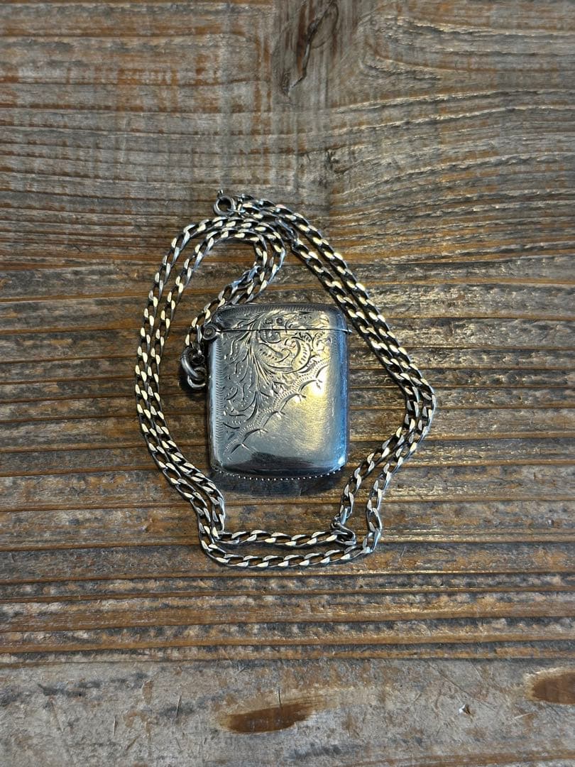 英国アンティーク ヴェスタケース スターリングシルバー