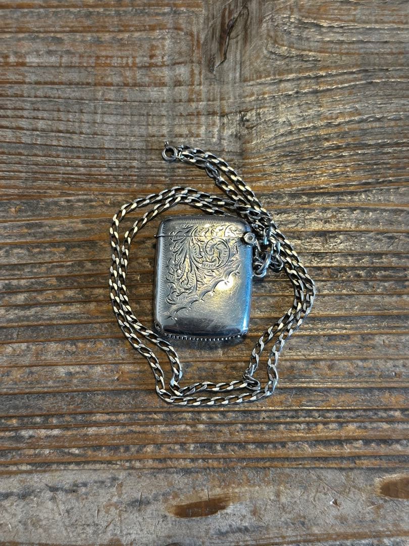 英国アンティーク ヴェスタケース スターリングシルバー