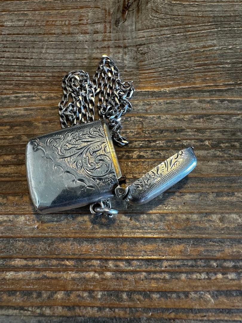 英国アンティーク ヴェスタケース スターリングシルバー