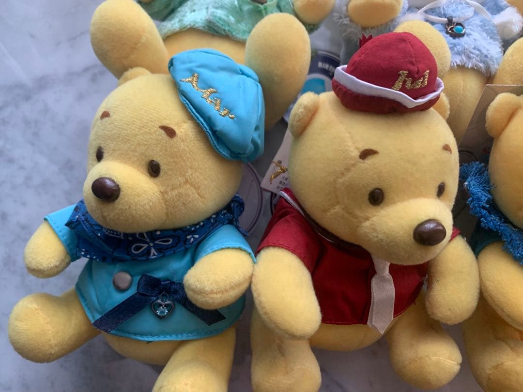 ディズニーストア　くまのプーさん ぬいぐるみ誕生日　誕生石　7点セット