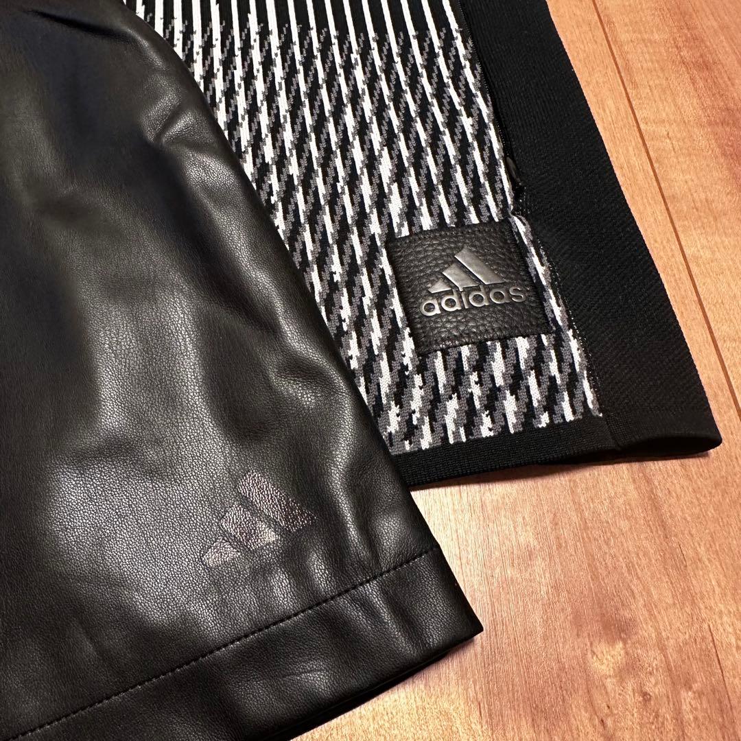 プライムニット　フルジップジャケット　レザースカート　春秋冬　セットアップ　L