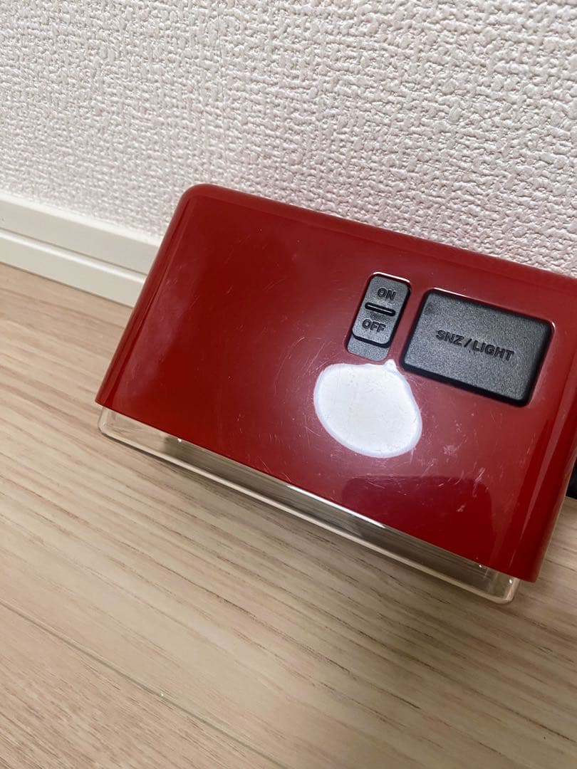 BRUNO LCDレトロアラームクロックS BCR003 レッド