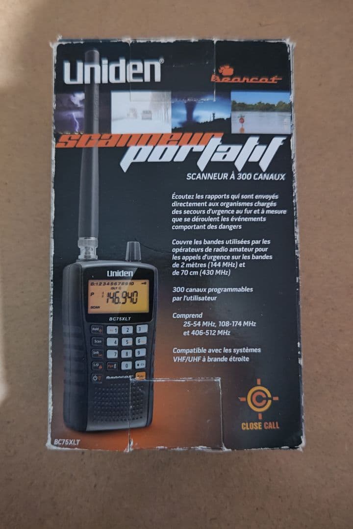 ユニデン BC75XLT エアバンドレシーバー