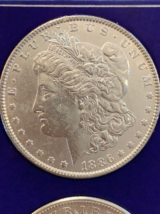 米国モーガンダラー　1ドル銀貨の5枚セット