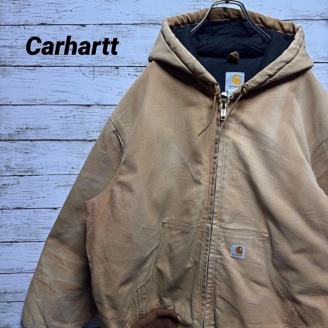 823【希少なXL】カーハート　中綿キルティング　ダック　アクティブジャケット