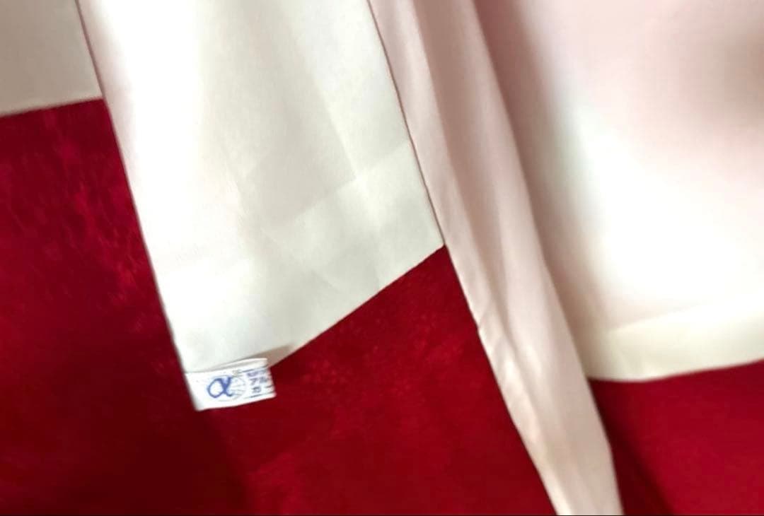 赤 吉祥文様 熨斗 鶴 華 振袖 身丈161