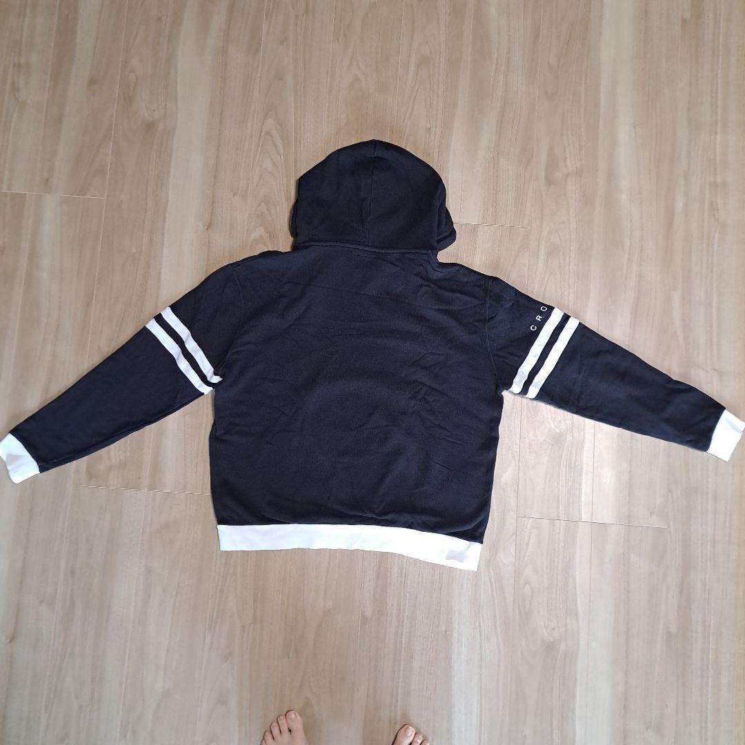 クロノスCRONOSフード付きパーカー ブラックスウェット