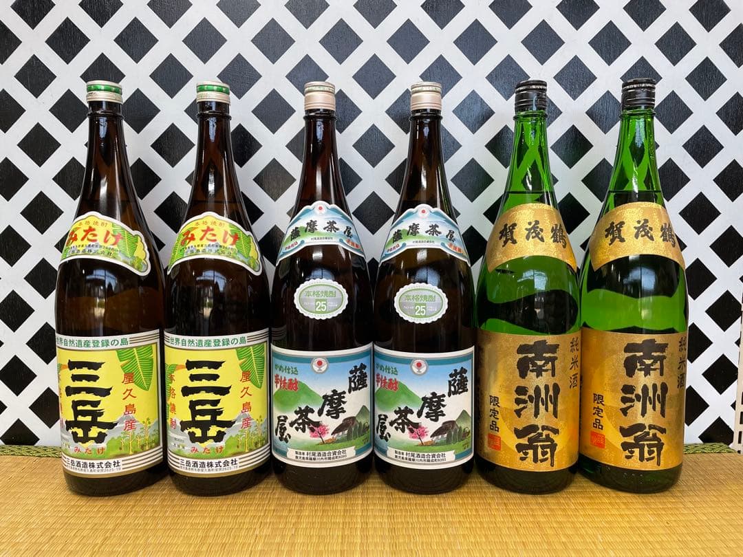 プレミアム焼酎三岳セット 三岳 薩摩茶屋 南洲翁（純米酒）1800ml ６本組