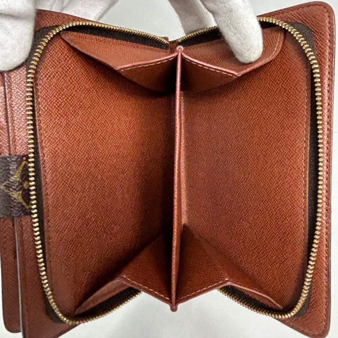 【美品】✅メンテ済み　ルイヴィトン　モノグラム　 ポルトパピエ　二つ折り財布