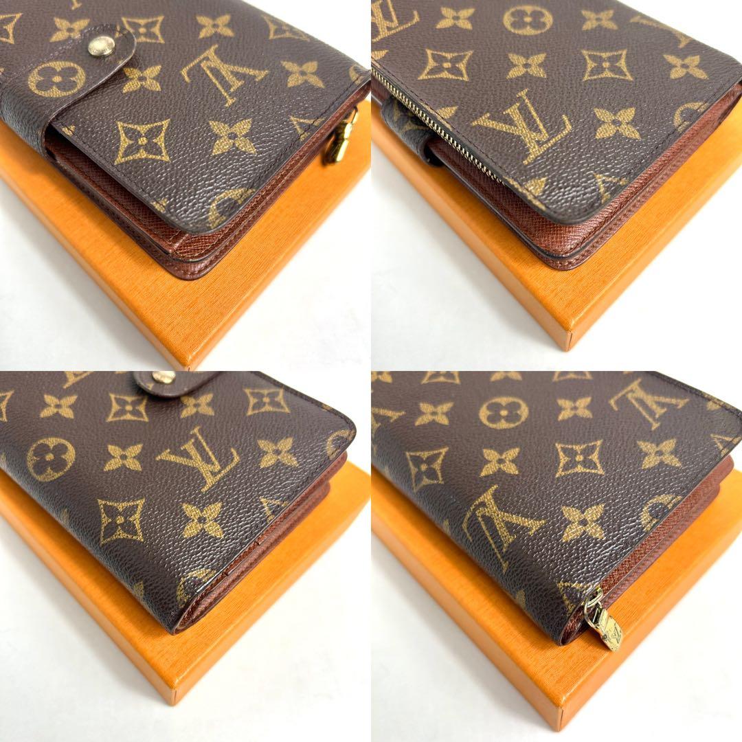 【美品】✅メンテ済み　ルイヴィトン　モノグラム　 ポルトパピエ　二つ折り財布