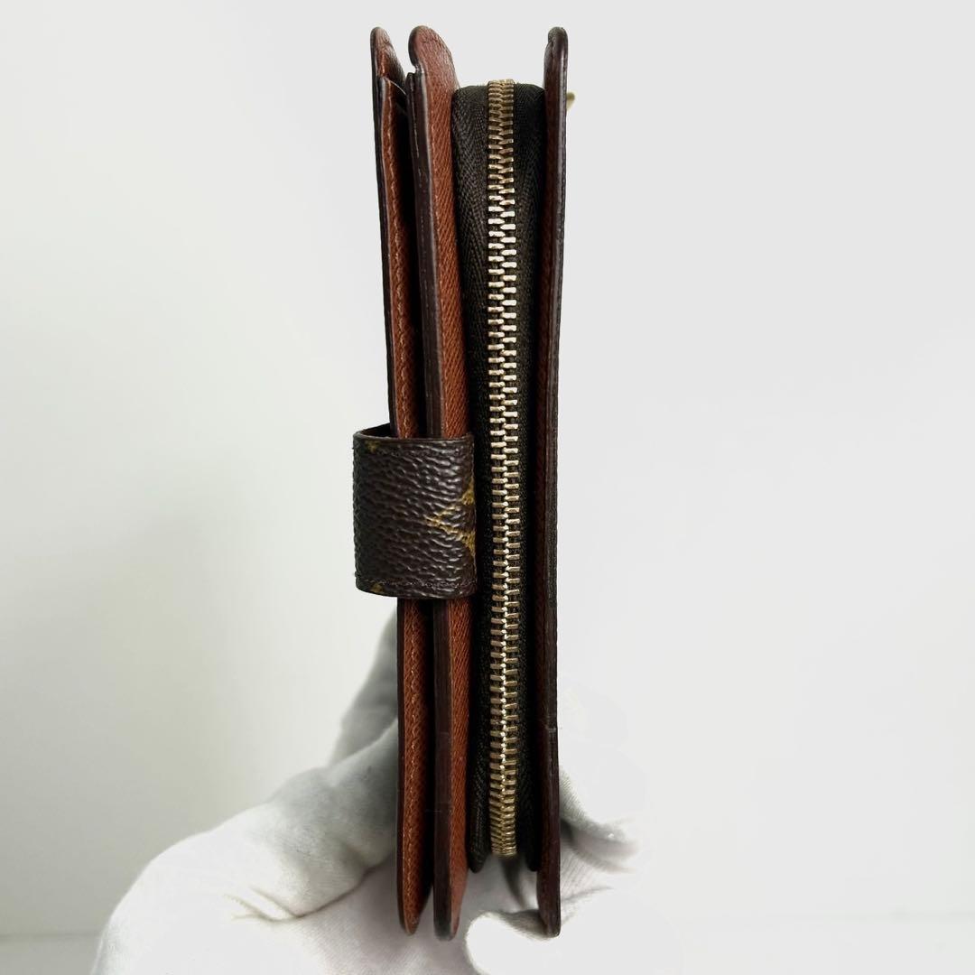 【美品】✅メンテ済み　ルイヴィトン　モノグラム　 ポルトパピエ　二つ折り財布