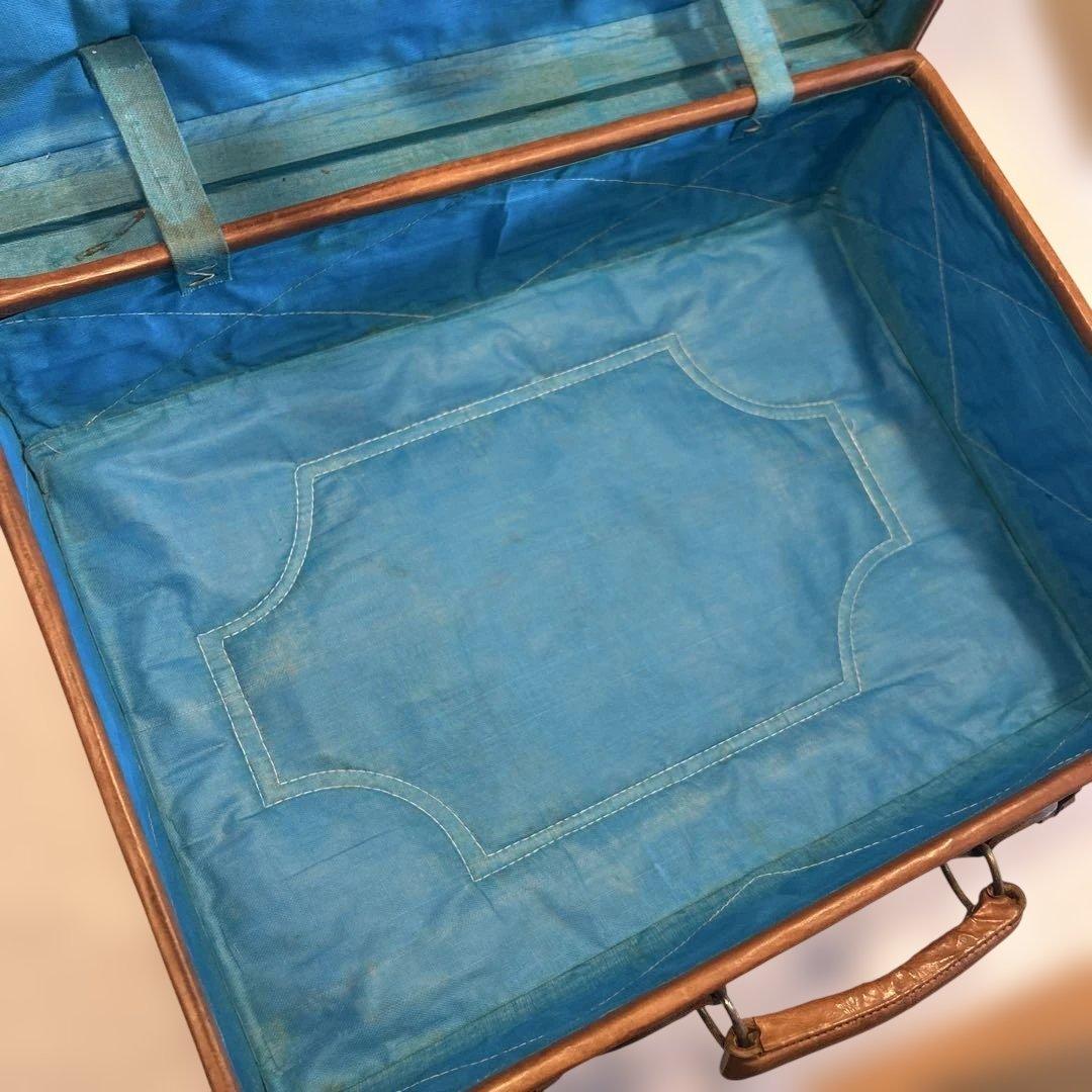 本革　レトロ　バッグ　キャリーケース