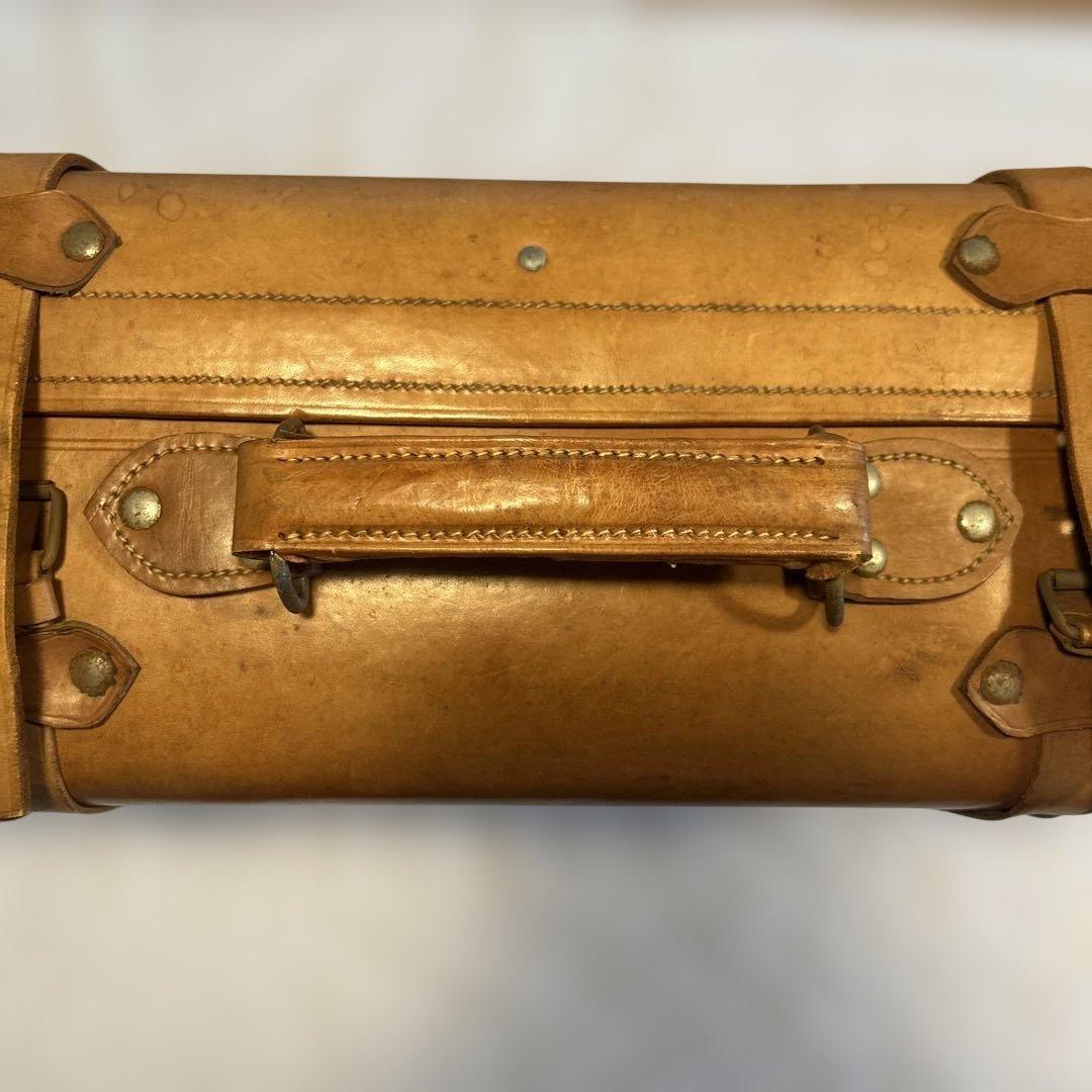 本革　レトロ　バッグ　キャリーケース