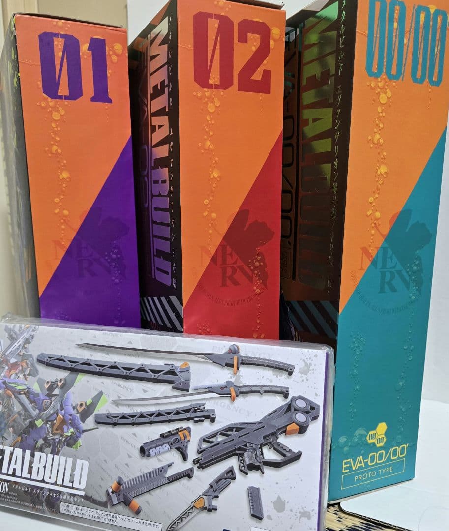 LBUILD エヴァンゲリオン 初号機 弐号機 零号機、専用武装セット