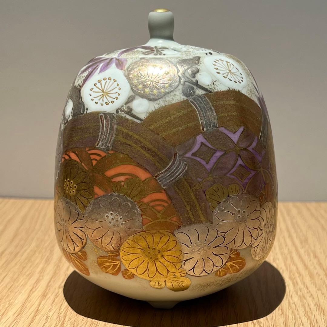 清水焼　平安瑞光窯　土谷稔　四君子　香炉