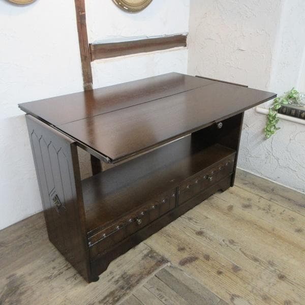 イギリス アンティーク 家具 キッチンワゴン トロリー 引き出し付き 6005e