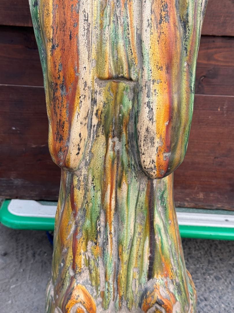 ‼️リサイクルFORTへフォロー‼️6/7唐物買取①‼️中国の唐三彩の神官像‼️