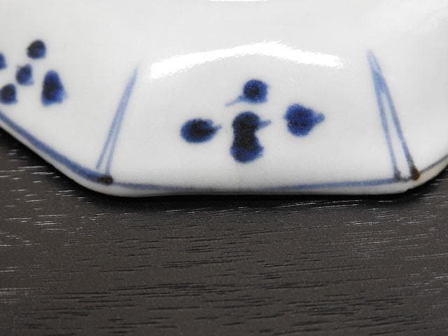 伊万里　色絵八角小皿　5客　MA299