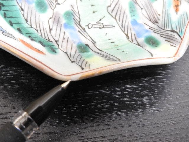 伊万里　色絵八角小皿　5客　MA299
