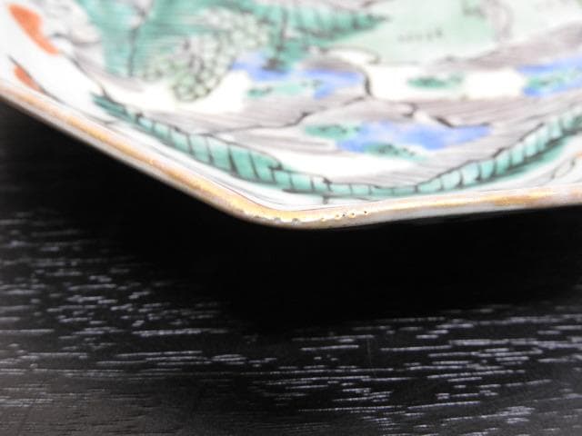 伊万里　色絵八角小皿　5客　MA299