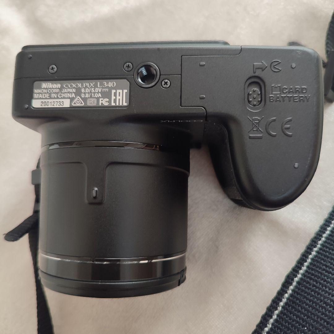 【美品】COOLPIX L340 デジカメ　箱＆アルバム付き　黒 ブラック