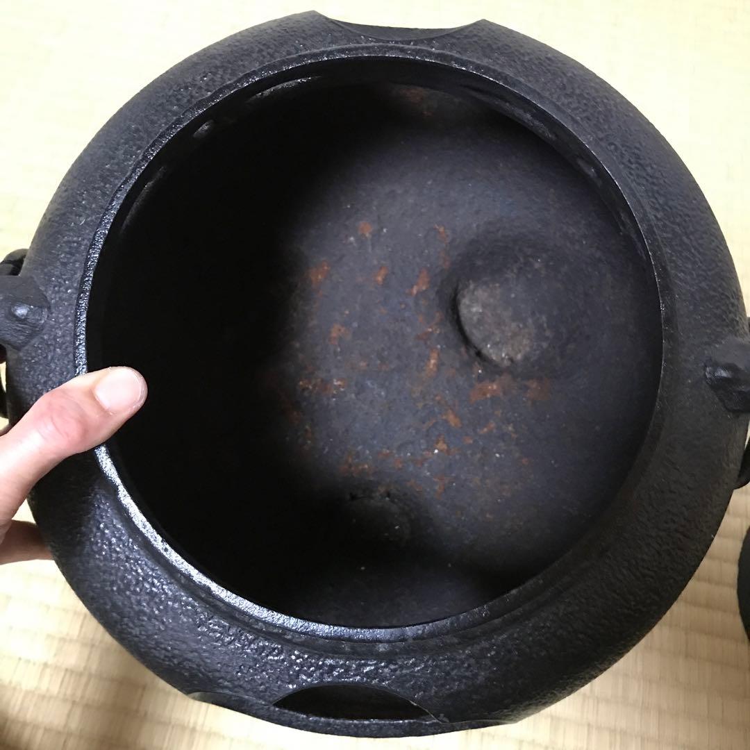 風炉　茶釜　電熱機のセット