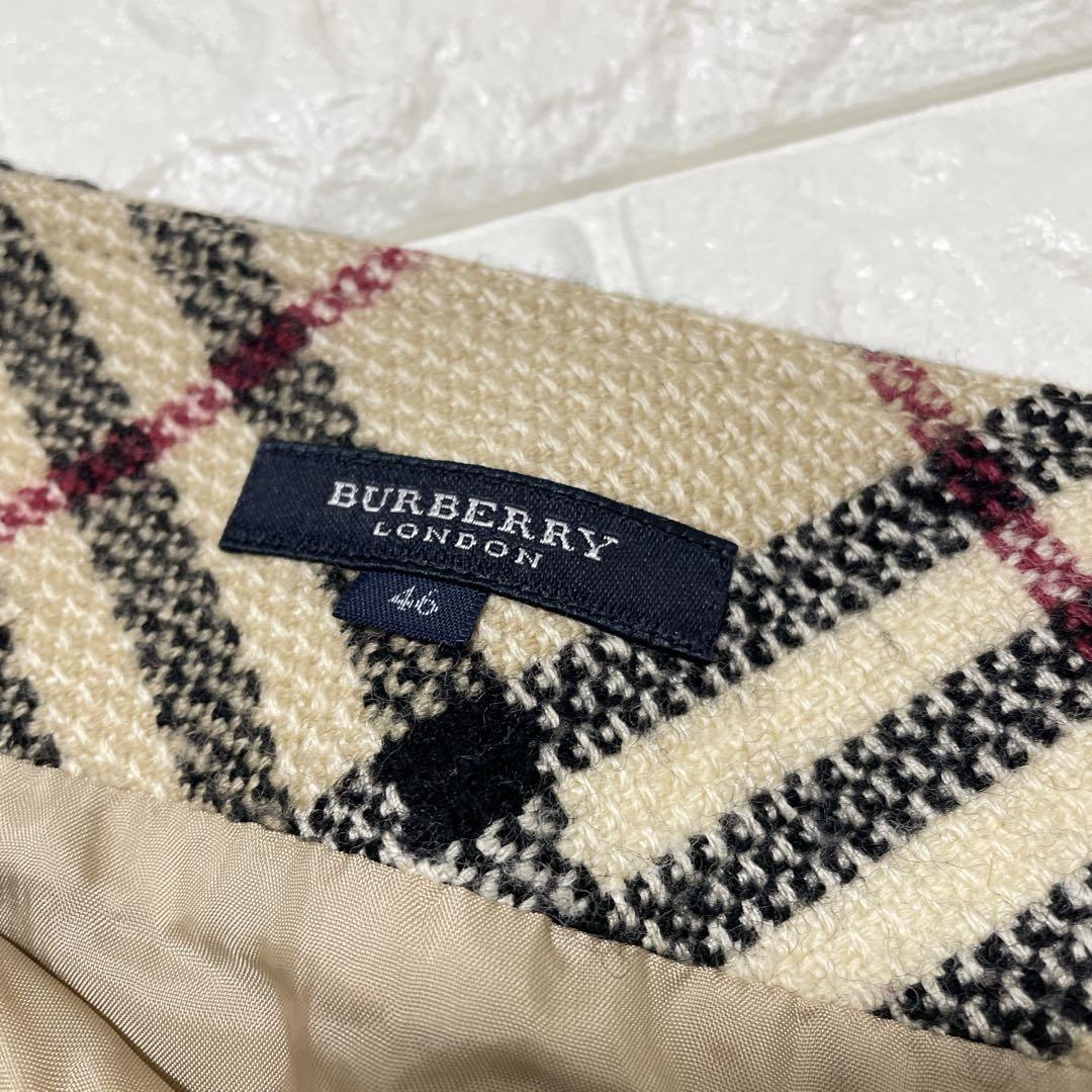 【希少】 バーバリーロンドン スカート ウール ノバチェック 46