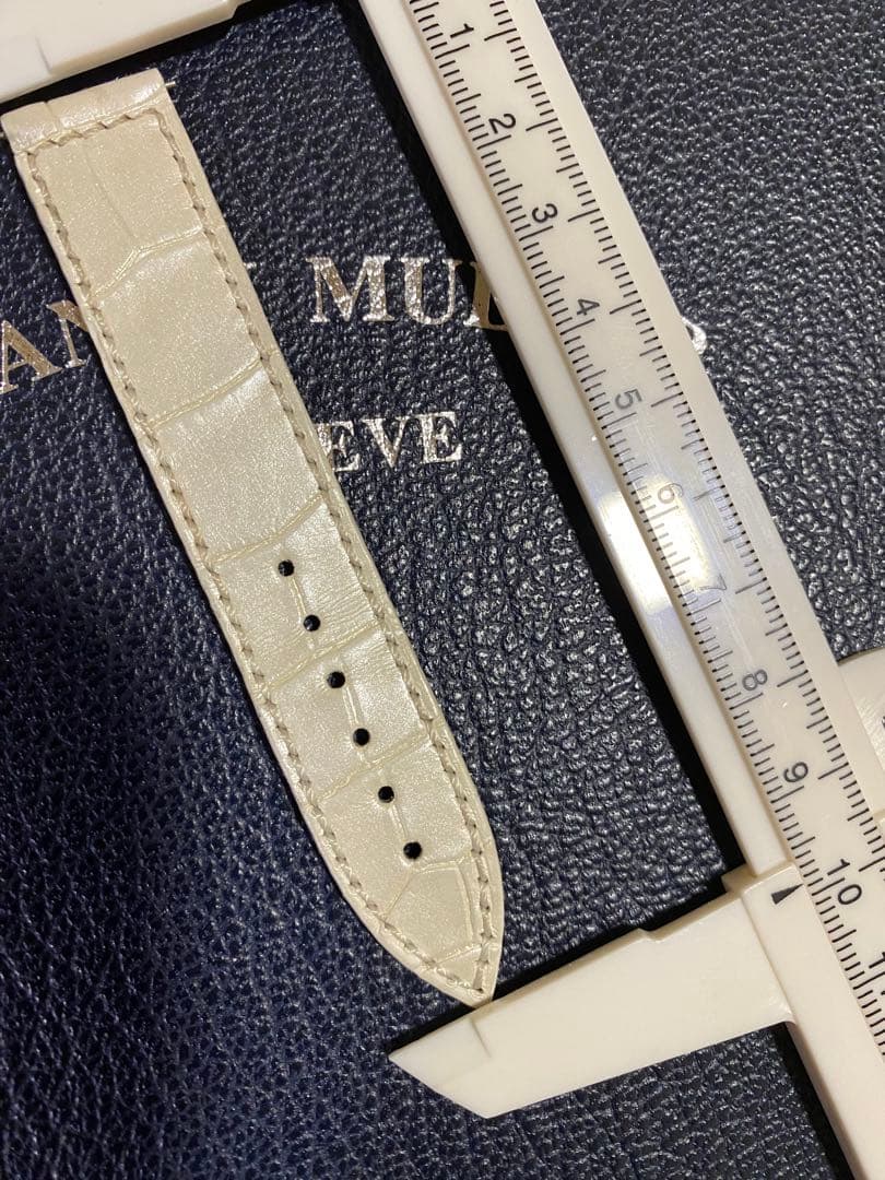 16mm フランクミュラー 純正 パールホワイト ストラップ ベルト