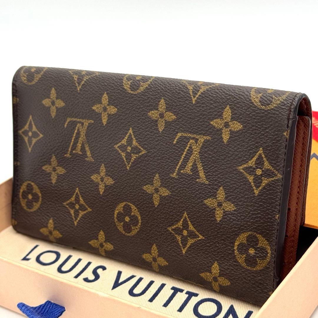 美品✨️ルイヴィトン　モノグラム　インターナショナル　三つ折り財布　長財布　財布