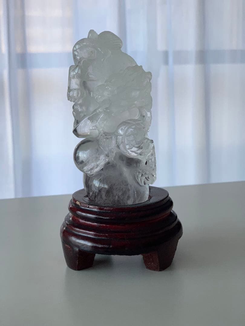 龍　水晶　置き物