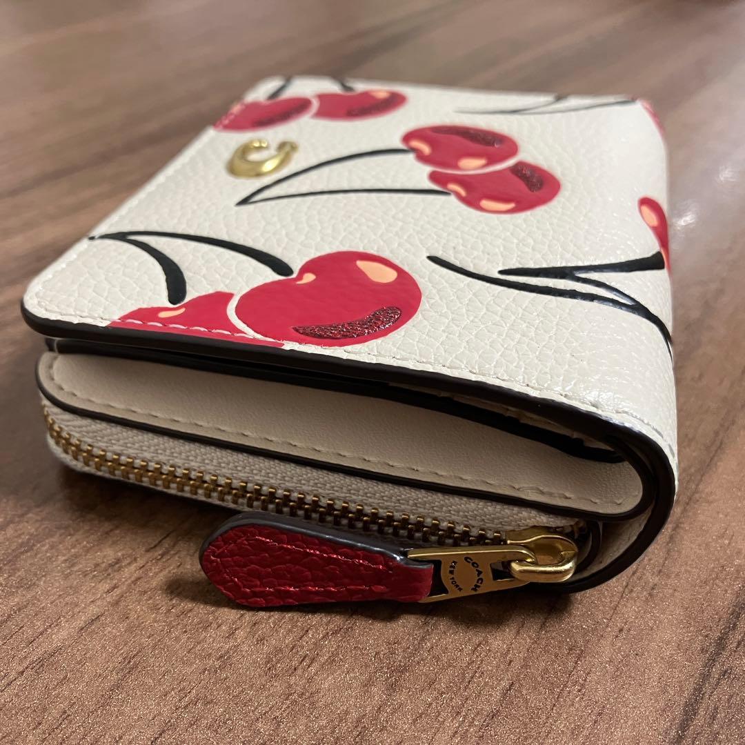 COACH ビルフォールド ウォレット チェリー さくらんぼ
