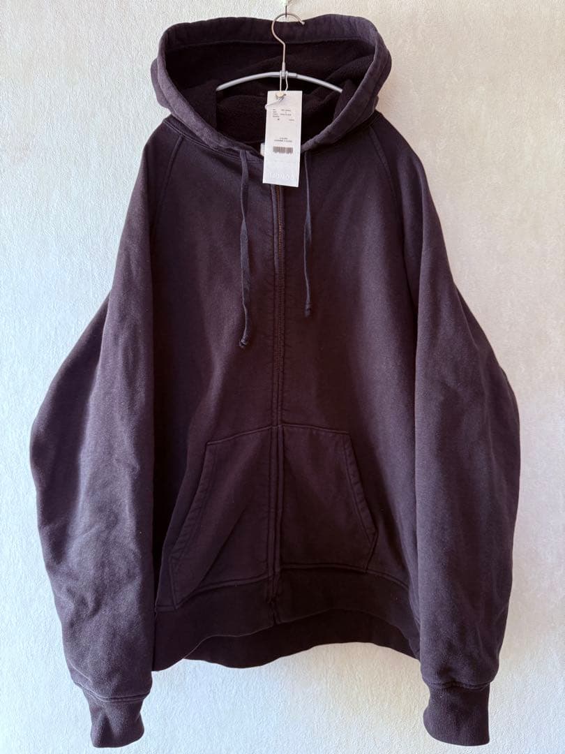 COMOLI コモリ コットン 裏毛 ジップパーカー