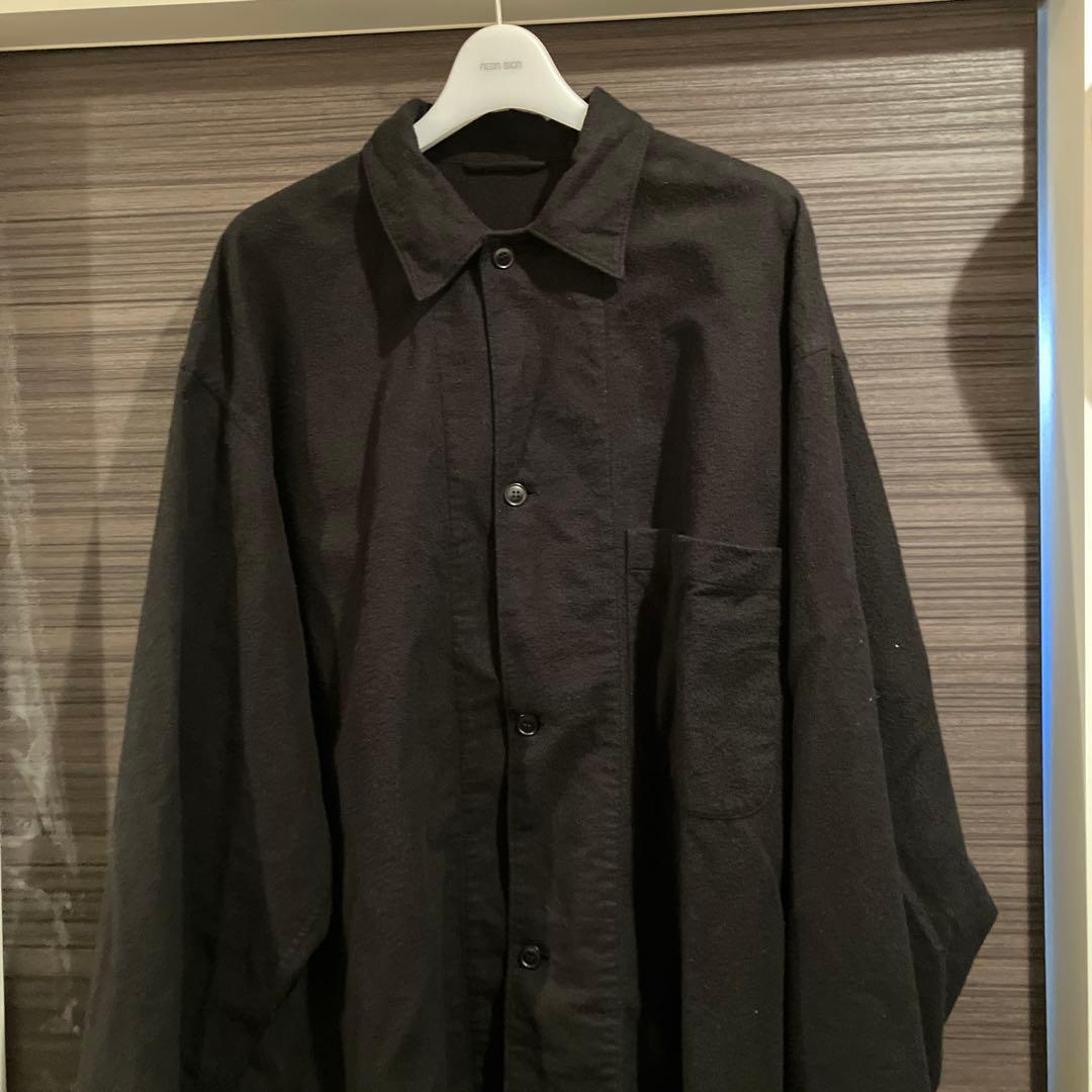 25AW COMOLI コモリ コットンネル シャツジャケット ブラック　2