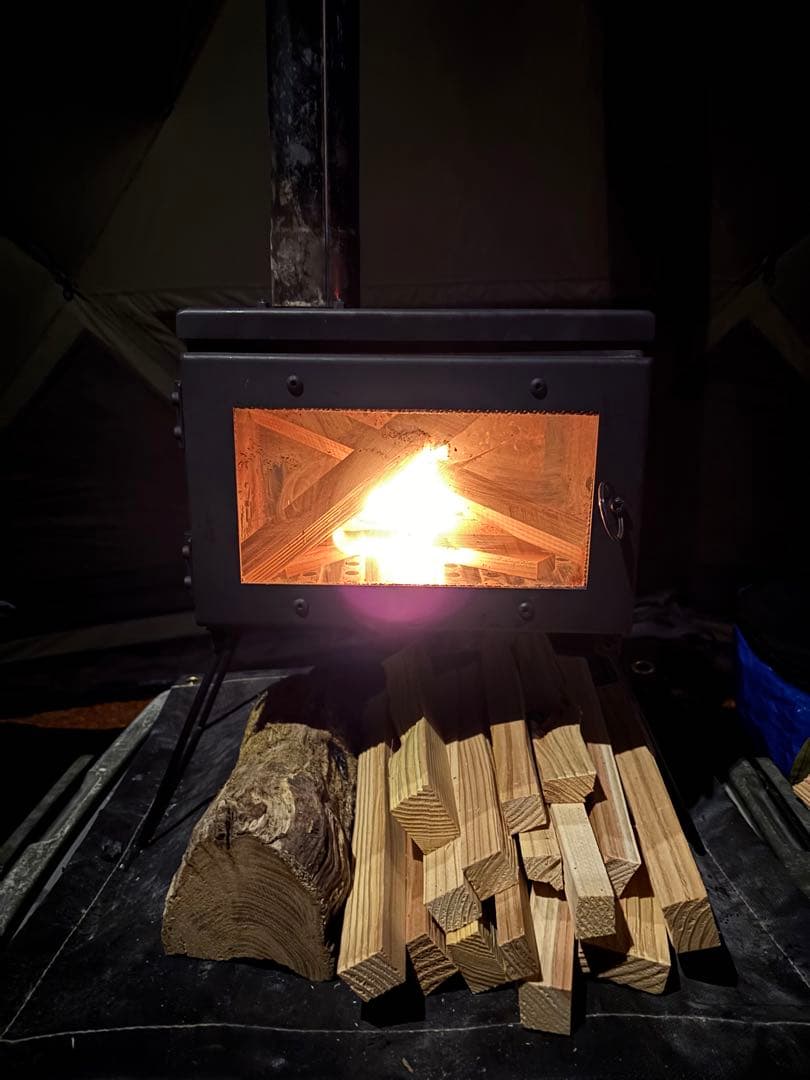 Mt.SUMI MICRO 薪ストーブ（延長煙突、難燃シート、ロストル付き）