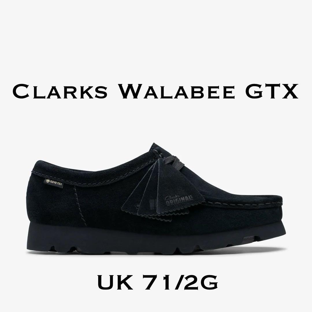 新品 Clarks Walabee GORE-TEX UK7.5G ブラック
