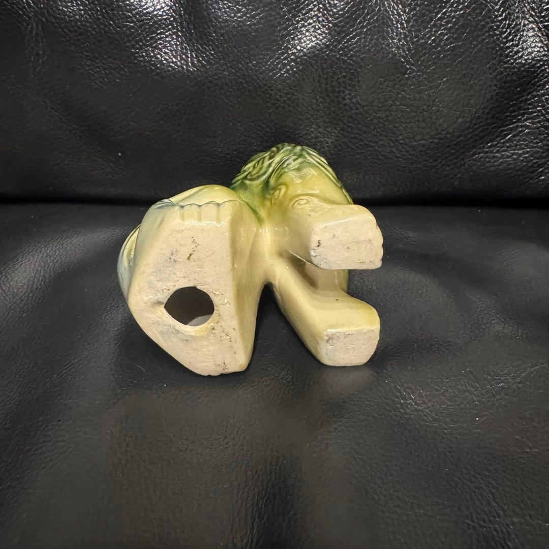 【新品未使用】陶器製 獅子の置物 2体セット シーサー 高さ9.5cm 沖縄琉球